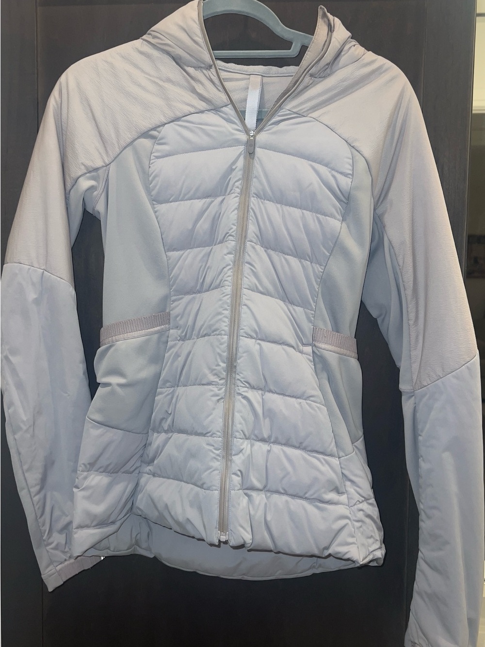 lululemon athletica Light Grayish Purple Quilted Hooded Puffer Jacket